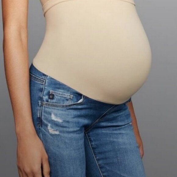 Adriano Goldschmied Secret Fit Over Belly Skinny‎ Mid Wash Distressed Jeans 25 - Picture 2 of 11